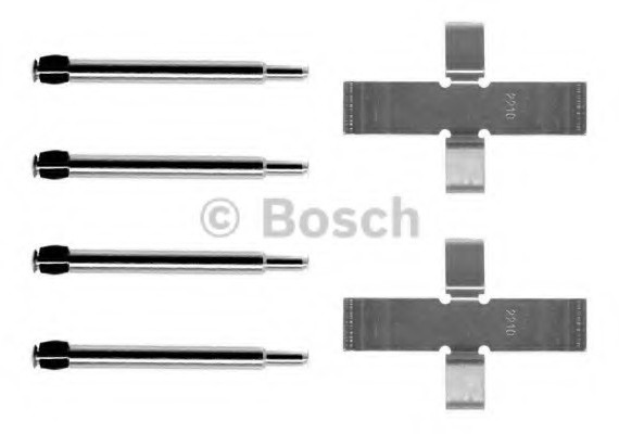 1987474051 BOSCH Гальмівні аксесуари (Монтажний комп-кт колодки) BOSCH