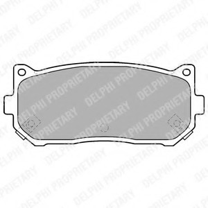 LP1528 DELPHI Lp1528_!колодки дисковые з. kia spectra 1.6 01>clarus 1.8i-2.0i 96-00 LP1528 DELPHI