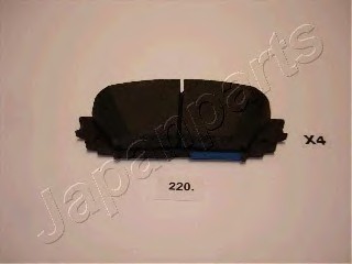 PA220AF JAPAN КОЛОДКИ ТОРМОЗНЫЕ ДИСКОВЫЕ ПЕРЕДН TOYOTA YARIS 1.01.31.4 D-4D 06 PA220AF JAPANPARTS