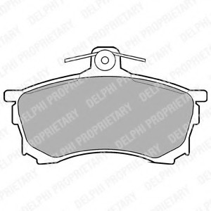 Lp992_!колодки дисковые п. mitsubishi carisma 1.61.816vgdi1.9td 95-06 LP992 DELPHI