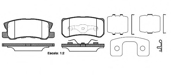 280322 ROADHOUSE Колодки торм.. Sebring 2.0 CRD  2.0 VVT  2.7  2.7 VVT 3.5 AWD 280322 ROADHOUSE