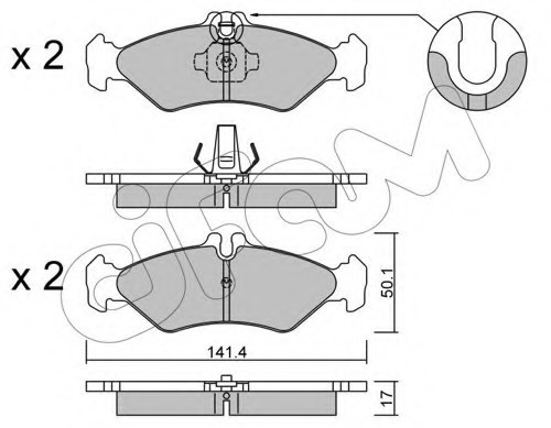 Фото m7.628.0 КОЛОДКИ ТОРМОЗНЫЕ ЗАДН MB SPRINTER 208-212 МАЛЕНЬК С УШКАМИ 8225710 CIFAM 8225710 CIFAM 8225710 CIFAM M7.628.0 КОЛОДКИ ТОРМОЗНЫЕ ЗАДН MB SPRINTER 208-212 МАЛЕНЬК С УШКАМИ 8225710 CIFAM