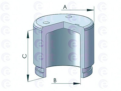 151035C ERT Поршень суппорта lexus rx270300350400h450h 3.0-3.5 (03-) d=63mm (akebono) 151035-c