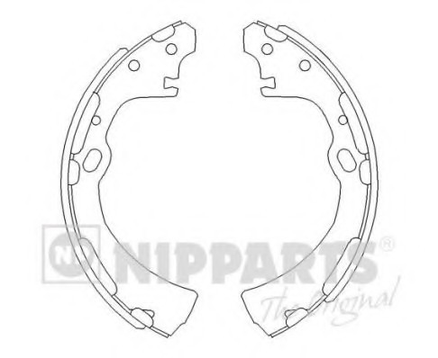 Колодки торм.бар.NISSAN TERRANO/PICK UP/VANETTE 2.0D-2.7D 87-96 J3501038 NIPPARTS