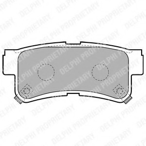 LP1765_!колодки дисковые з. \ Hyundai Trajet 2.0i/2.7i/2.0CRDi 00> LP1765 DELPHI