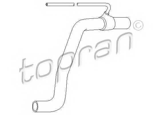 107346 TOPRAN (Germany) Шланг радіатора