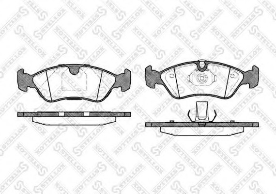 297050SX STELLOX Автозапчасть/1605089 Колодки дисковые п. Opel Vectra B 1.6i1.8 297050SX STELLOX