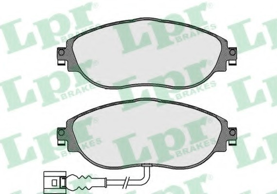 05P1734 LPR Колодки тормозные SKODA OCTAVIA 12-/VW GOLF 12-/PASSAT 08- передние 05P1734 LPR