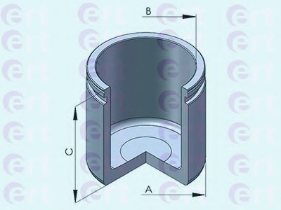 151234C ERT Поршень суппорта Nissan NV400 2.3dCi (11-) d=48mm (BREMBO) 151234-C 151234C ERT