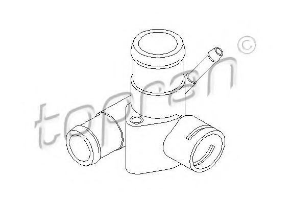 100315 TOPRAN (Germany) Фланець охолоджуючої рідини