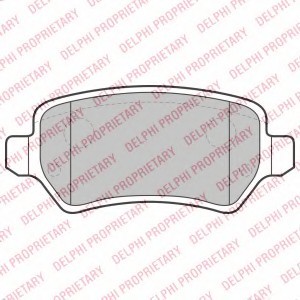 LP2209 DELPHI Комплект гальмівних колодок з 4 шт. дисків