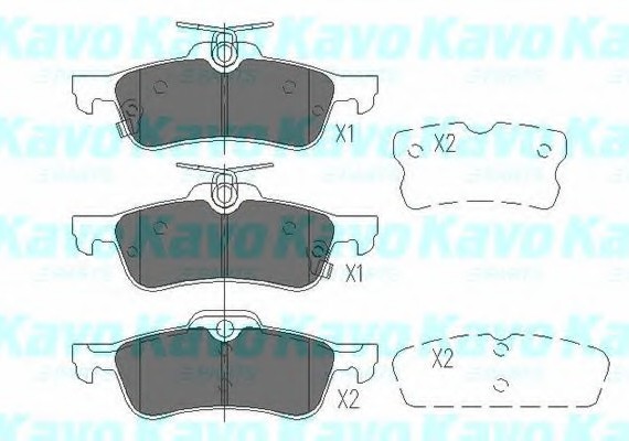 KBP9106 KAVO (Нидерланды) Комплект гальмівних колодок