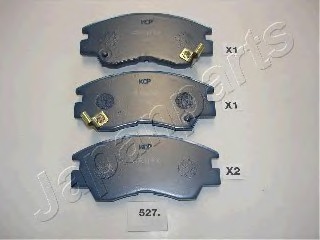 Фото колодки пер.диск.Mitsubishi L200 K12/14/22 L300 Pajero 87-> PA527AF JAPANPARTS PA527AF JAPAN PA527AF JAPAN Колодки пер.диск.Mitsubishi L200 K12/14/22 L300 Pajero 87-> PA527AF JAPANPARTS