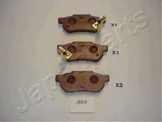 PP404AF JAPAN Колодки задн.диск.Honda Civic CRX ED/EE Prelude BA413 87-92 PP404AF JAPANPARTS