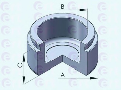 151266C ERT Поршень суппорта honda legend iv (kb_) 3.53.7 (06-) d=43mm (sumitomo) 151266-c