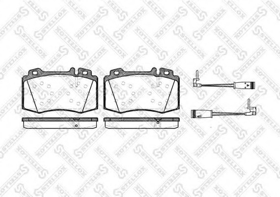 780002BSX STELLOX Колодки гальмівні передні (диск) MERCEDES-BENZ C-CLASS (W203), C-CLASS T-Model (S203), C-CLASS Купе (CL203), CLK (C209), CLS (C219), E-CLASS (W211), E-CLASS T-Model (S211)