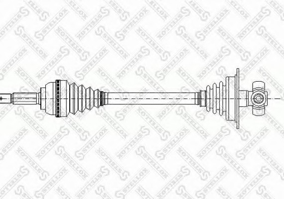 158 1033-SX_привод левый! 682mm \ Dacia Logan 1.4-1.6i 04> 1581033SX STELLOX