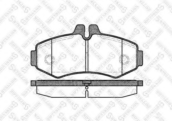 712000BSX STELLOX Колодки гальмівні передні (диск) MERCEDES V CLASS, VITO 97-03 FRONT