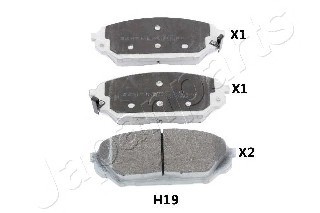 Фото колодки тормозные дисковые передн hyundai ix55 3.0crdi 08 pah19af japanparts PAH19AF JAPAN PAH19AF JAPAN КОЛОДКИ ТОРМОЗНЫЕ ДИСКОВЫЕ ПЕРЕДН HYUNDAI IX55 3.0CRDI 08 PAH19AF JAPANPARTS