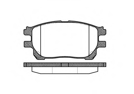 2114300 ROADHOUSE КОЛОДКИ ТОРМ ПЕРЕДН. Previa (ACR3) 2.0 D-4D  2.4 16v VVT-i 2114300 ROADHOUSE