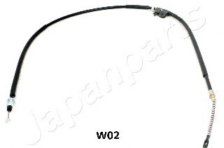 BCW02 JAPAN ТРОС СТОЯНОЧН ТОРМОЗА ПРАВ DAEWOO LANOS 99 (DRUM) L=1585MM BCW02 JAPANPARTS