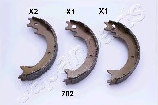Фото комплект тормозных колодок, стояночная тормозная система GF702AF JAPANPARTS GF702AF JAPAN GF702AF JAPAN Комплект тормозных колодок, стояночная тормозная система GF702AF JAPANPARTS