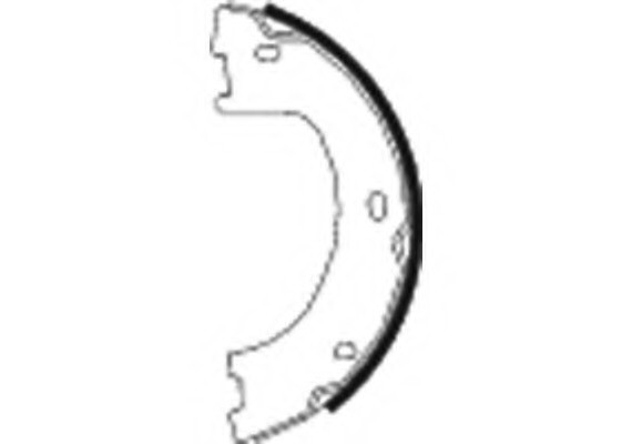 8DA355050071 HELLA Комплект тормозных колодок, стояночная тормозная система 8DA355050071 HELLA