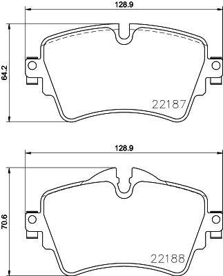 P06092 BREMBO (Германия) P06092_колодки дисковые передние! \ BMW 2 F45/F43, MINI 13> P06092 BREMBO