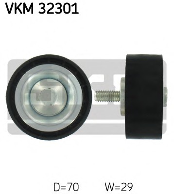 VKM32301 SKF РОЛИК ПРОМЕЖУТОЧНЫЙ ПОЛИКЛИНОВОГО Ремня FIAT DUCATO 2.3JDT 02 VKM32301 SKF
