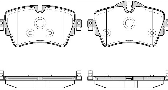 1599 08_колодки дисковые передние! \ BMW 2 F45/F43, MINI 13> 159908 REMSA