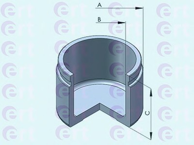 151036C ERT Поршень суппорта lexus rx300 (00-03) d=60mm (akebono) 151036-c 151036C ERT