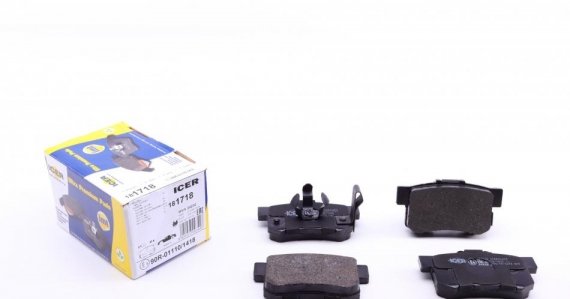 181718 ICER 181718_колодки дисковые задние! \ Honda CR-V II 2.2i/CTDi 05> 181718 ICER