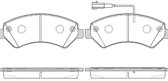 1275 22_колодки дисковые передние! \ Fiat Ducato 2.3JTD 14> 127522 REMSA
