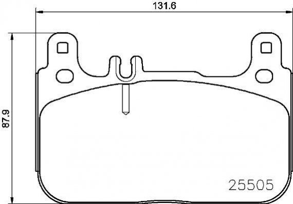 P50128 BREMBO (Германия) P50128_колодки дисковые задние! \ MB SLK R172 2.0-3.5 11> P50128 BREMBO