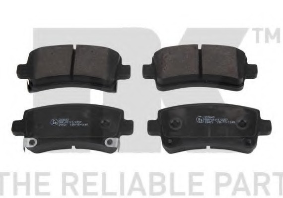 Фото гальмівні дискові колодки, комплект 223643 NK 223643 NK Гальмівні дискові колодки, комплект