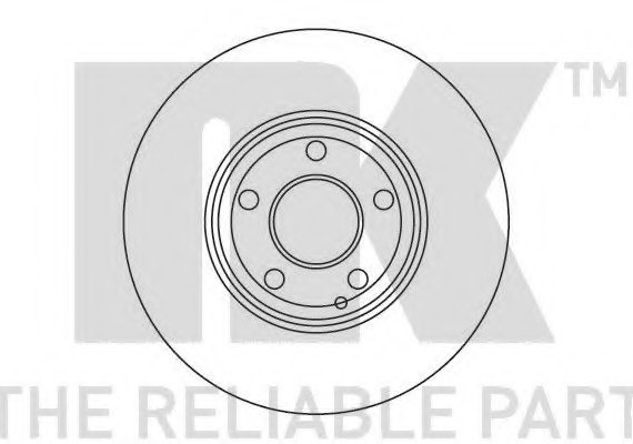 203386 NK Диск тормозной MERCEDES W211 240-350 4-matic передний D=304мм. 203386 NK