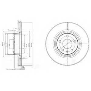 BG3942_диск тормозной передний! \ Audi A6 2.4/2.0TDi 04> BG3942 DELPHI