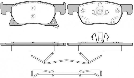 1681.02_колодки дисковые передние! \ Opel Astra K 1.0 15> 168102 REMSA