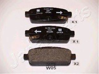 Колодки торм диск задн Opel Astra J Chevrolet Cruze PPW05AF JAPANPARTS