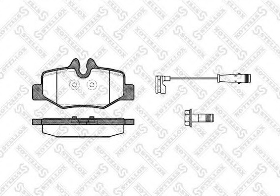 1121002SX STELLOX Колодки дисковые з. \ MB W639 Viano 3.0_3.2_2.2i 03> 1121002SX STELLOX