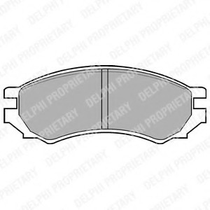 КОЛОДКИ ТОРМОЗНЫЕ ПЕР.NISSANPRIMERA1.6/2.0/2.0DBEABS90-96 LP670 DELPHI