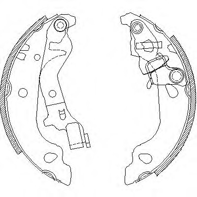 4099.00_!колодки барабанні \ Fiat Punto 1.2i-1.9JTD 99> 409900 REMSA