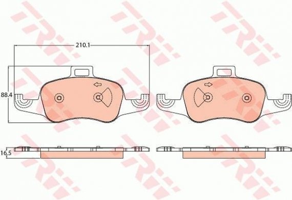 GDB2120_колодки дисковые передние! \ Audi TT 14> GDB2120 LUCAS/TRW