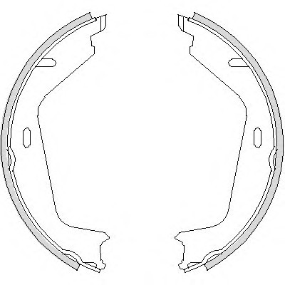 Комплект тормозных колодок стояночная тормозная система 472600 REMSA