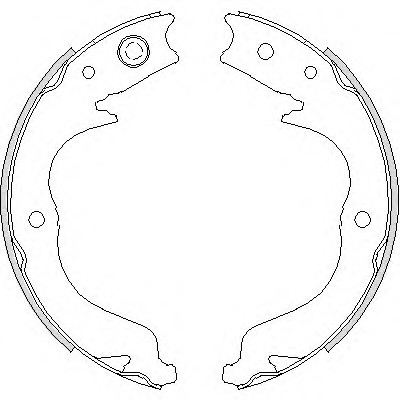 474800 Remsa Комплект тормозных колодок стояночная тормозная система 474800 REMSA
