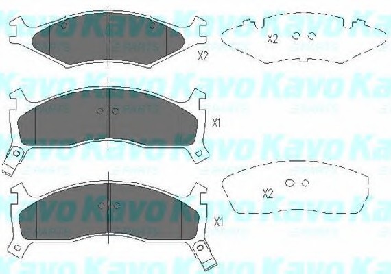 KBP4008 KAVO (Нидерланды) Колодки тормозные KIA SPORTAGE 2.0 94-03 передние KBP4008 KAVO PARTS
