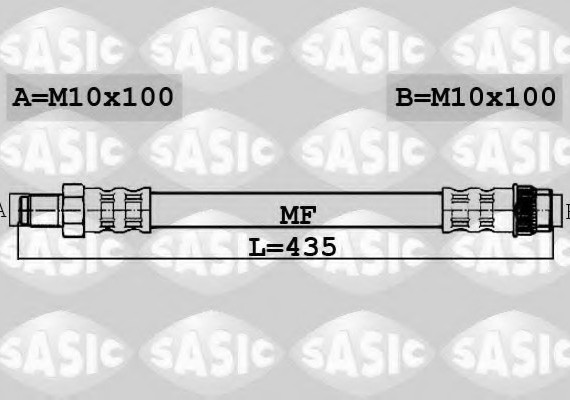 6604035 SASIC Шланг тормозной внутр задний RENAULT MASTER II 6604035 6604035 SASIC