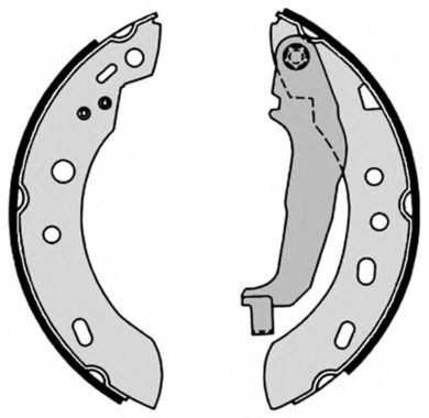 ТОРМ.КОЛОДКИ  NISSAN MICRA (K11) (0192-0203) R S56507 S56507 BREMBO