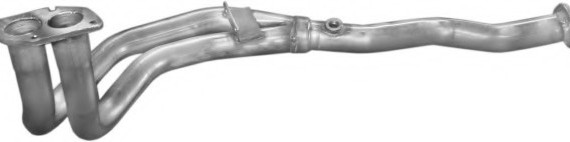17431 POLMOstrow Глушитель, алюм. сталь, передн. часть Opel Vectra 88-95/Calibra 90-97/Astra 91-9