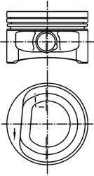 99452620 KOLBENSCHMIDT Поршень 77.00 (0.50) VW POLO 1.2 AWY,BMD 02- 99452620 KOLBENSCHMIDT